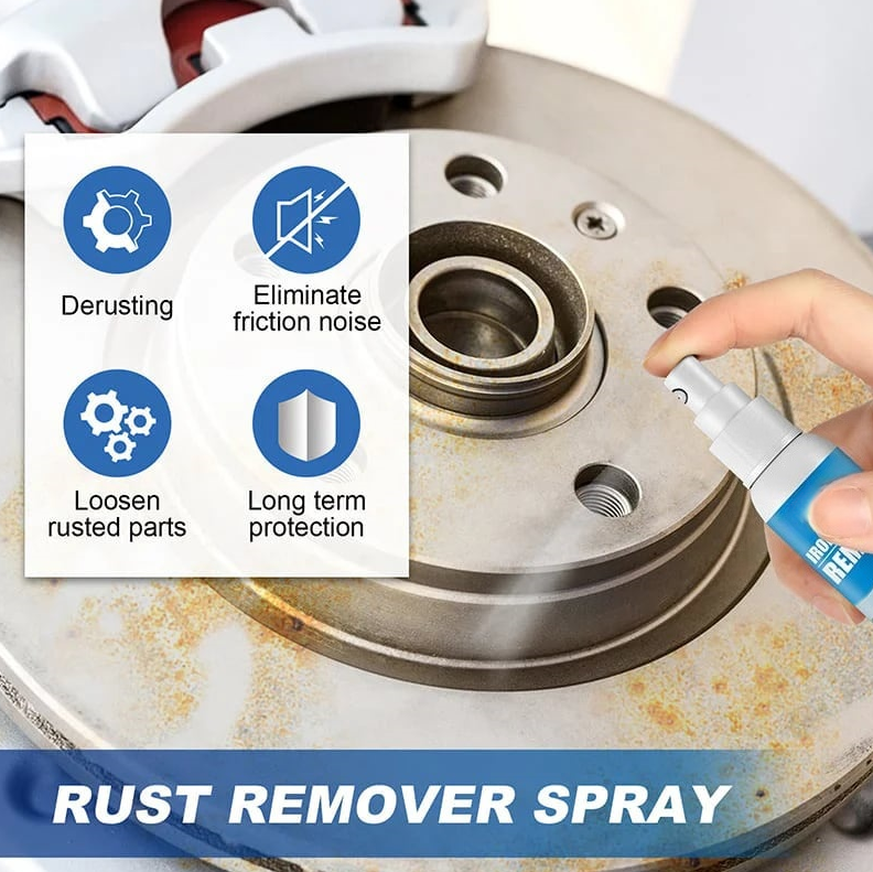 Rust Doesn’t Stand a Chance. Just spray and wipe — watch years of rust disappear in seconds.