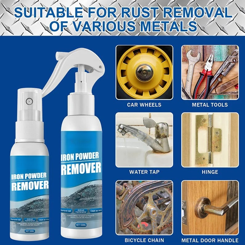 Rust Doesn’t Stand a Chance. Just spray and wipe — watch years of rust disappear in seconds.