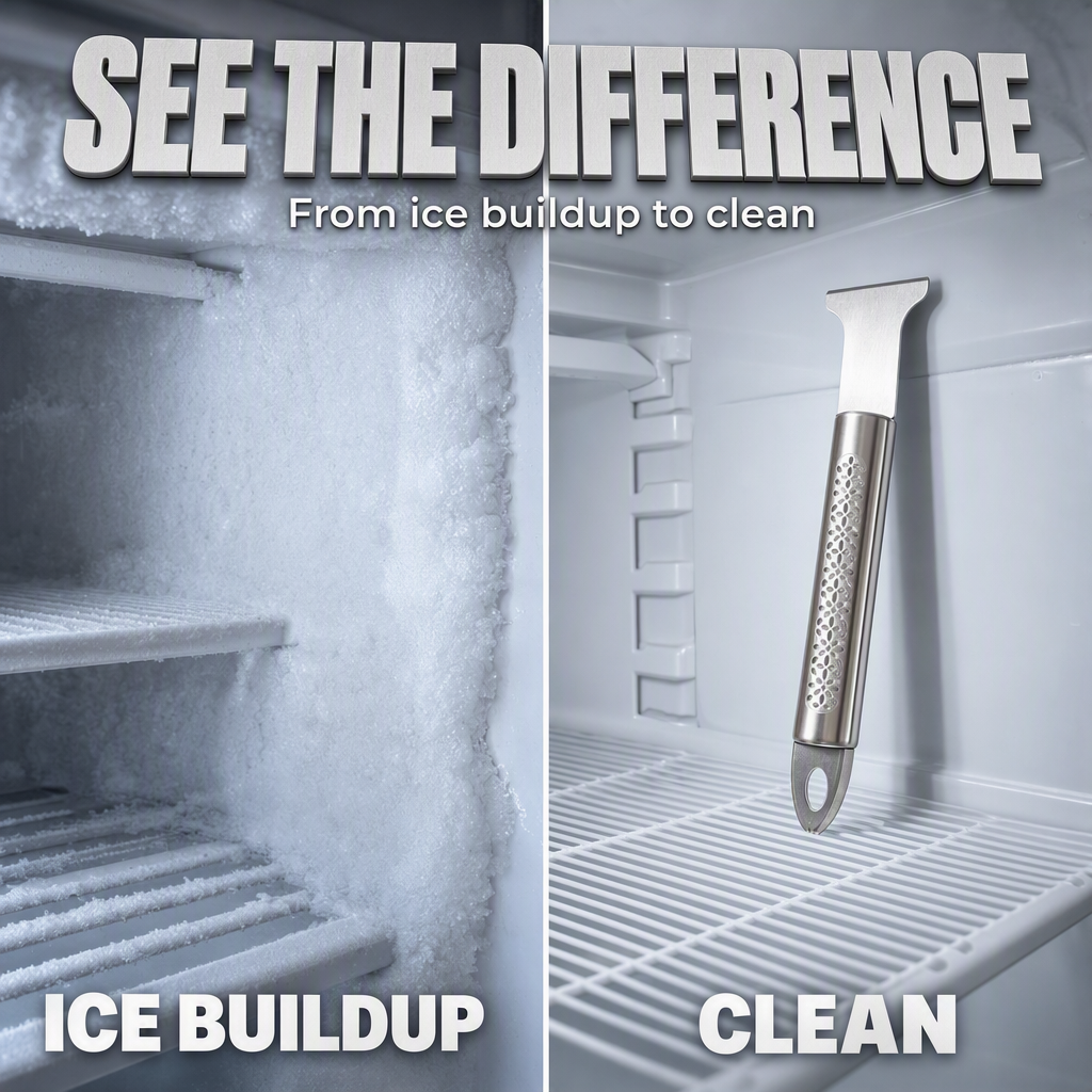 Stainless Steel Freezer Ice Scraper Tool