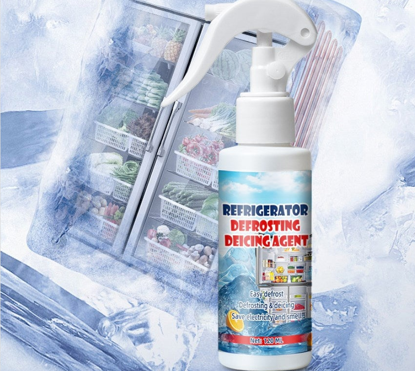 🧊 Buy 2 Get 1 Free | Defrosting Spray for Fridge Freezer 🎁 Includes Free Spatula