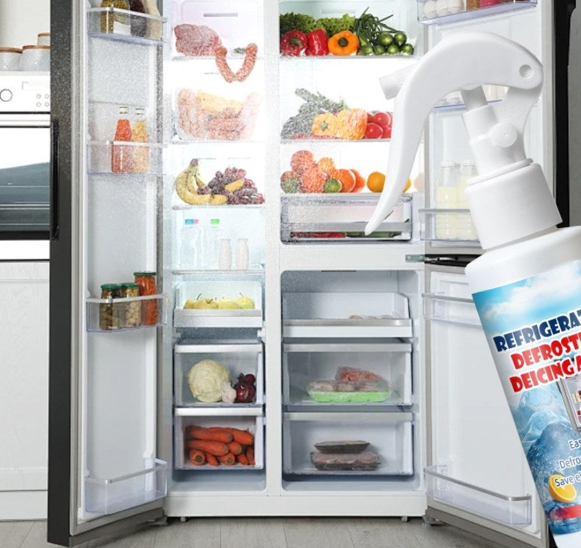 🧊 Buy 2 Get 1 Free | Defrosting Spray for Fridge Freezer 🎁 Includes Free Spatula