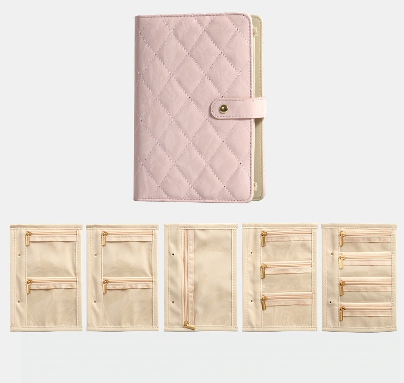 ⏰Elegant Portable Checkered Jewelry Storage Bag
