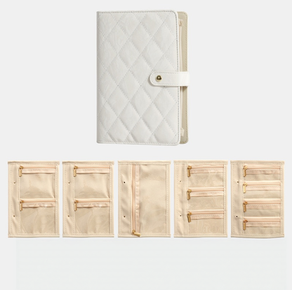 ⏰Elegant Portable Checkered Jewelry Storage Bag