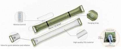 🌿Rechargeable LED Inflatable Camping Tube Light"💡🏕️ Inflatable Light – Glows brighter than a bear’s midnight snack! 🐻🎇 No more 'lost in tent darkness' chaos!"