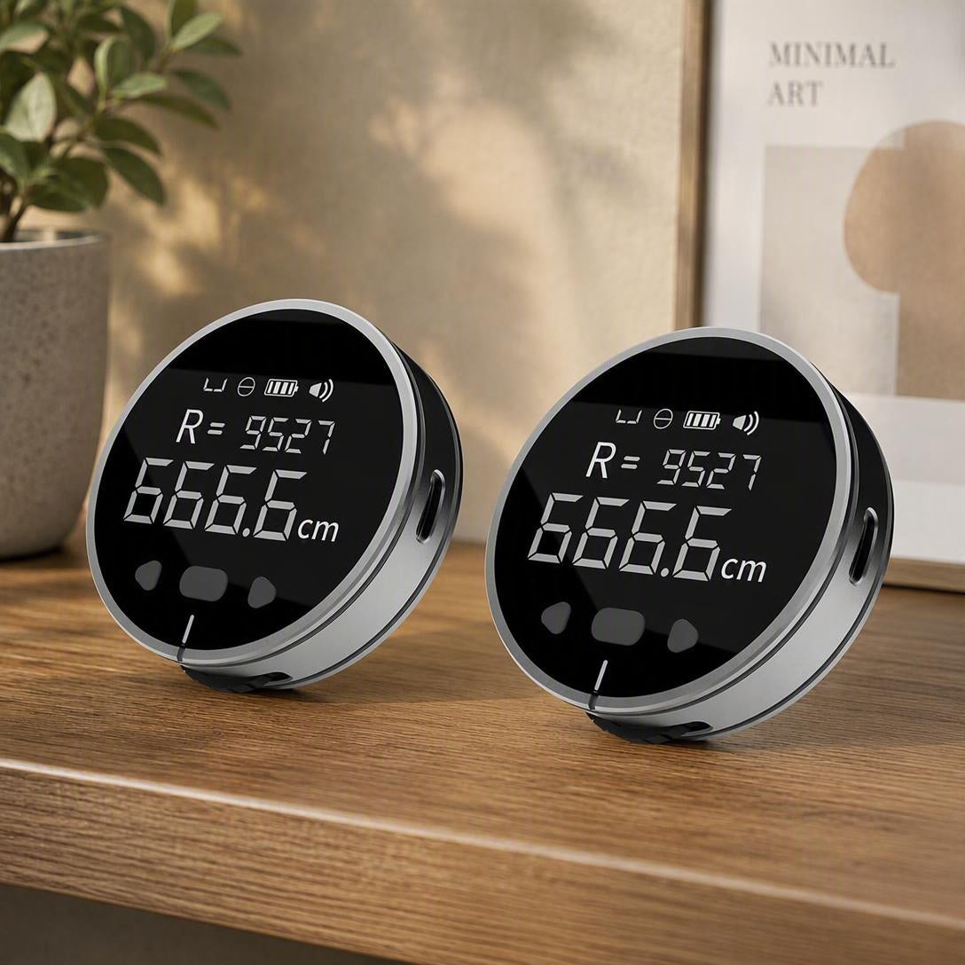 Electronic Digital Tape Measure, with LCD Display,Curved Surface Rolling Measuring Tool