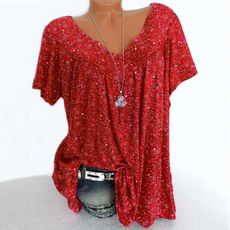 🎉Last Day Promotion-60% OFF🍃Spring & Summer Fashion Print Short Sleeve T-Shirt🍃Delivered within five working days