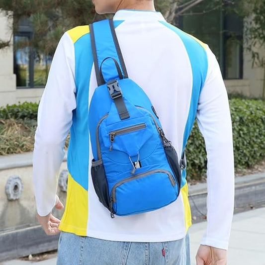 🌟 Mochila pequeña bandolera cruzada compactable con bolsillo lateral - ✨ Perfecta para senderismo y viajes