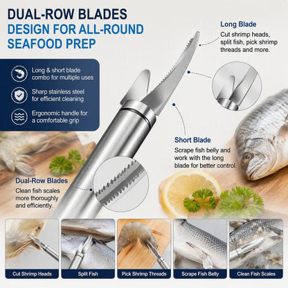5 In 1 Multifunctional Shrimp Line Fish Maw Knife Shrimp Peeler