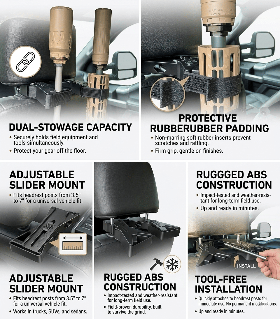 The Ultimate Universal Seat Back Gun Rack