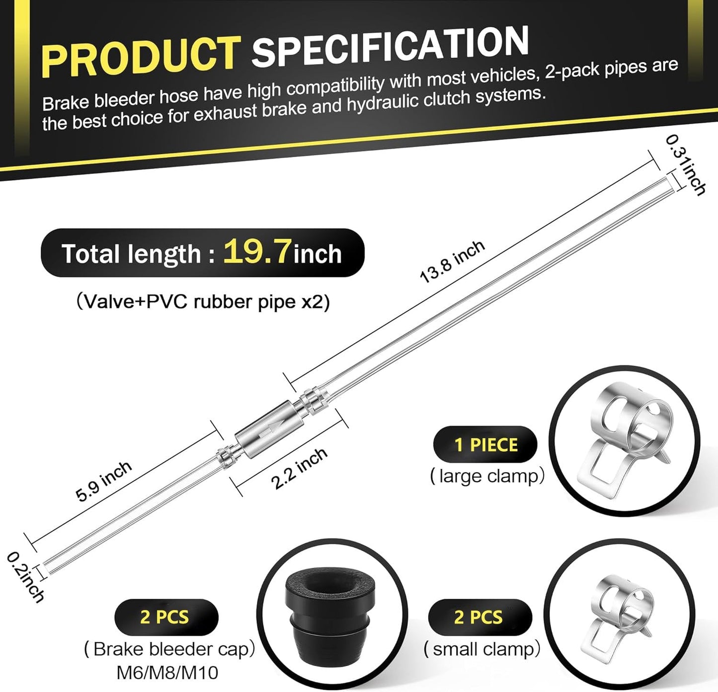 💥Anniversary Sale 49% OFF💥Brake Bleeder Hose One Way Check Valve
