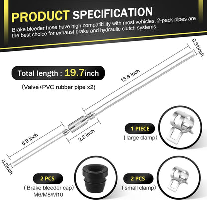 💥Anniversary Sale 49% OFF💥Brake Bleeder Hose One Way Check Valve