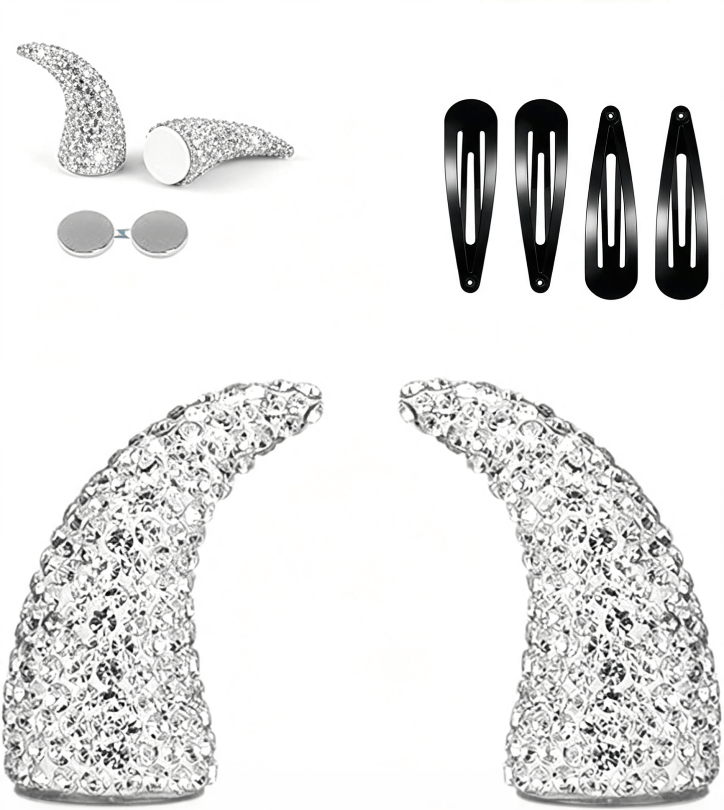 💥 LAST DAY 49% OFF - 😈✨ Cute Sparkle Magnetic Devil Horns