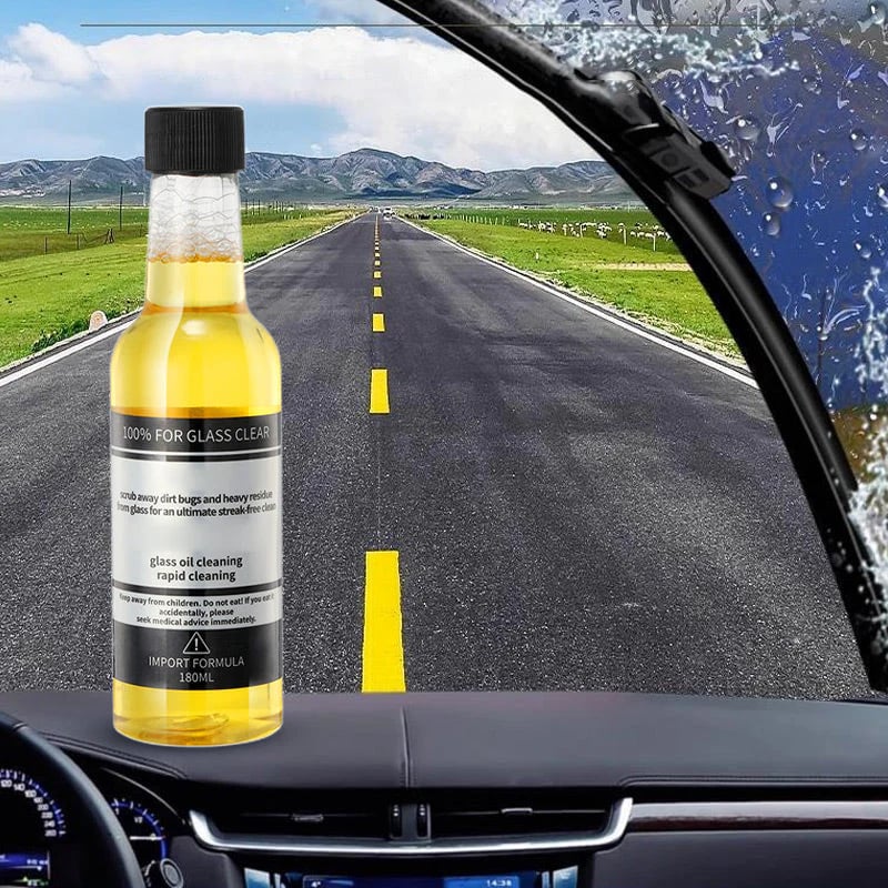 🚗 LIMITED-TIME 30% OFF! ✨ Car Glass Oil Film Stain Removal Cleaner – Powerful, Mild, Protective Coating 💎