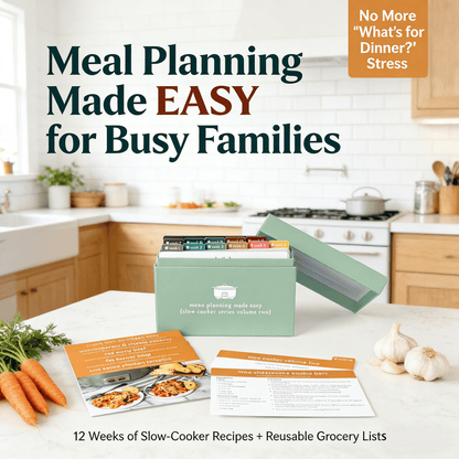 🍽️ Meal Planning Kit with 103 Photo Recipe Cards(Without a gift or present.)