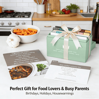🍽️ Meal Planning Kit with 103 Photo Recipe Cards(Without a gift or present.)