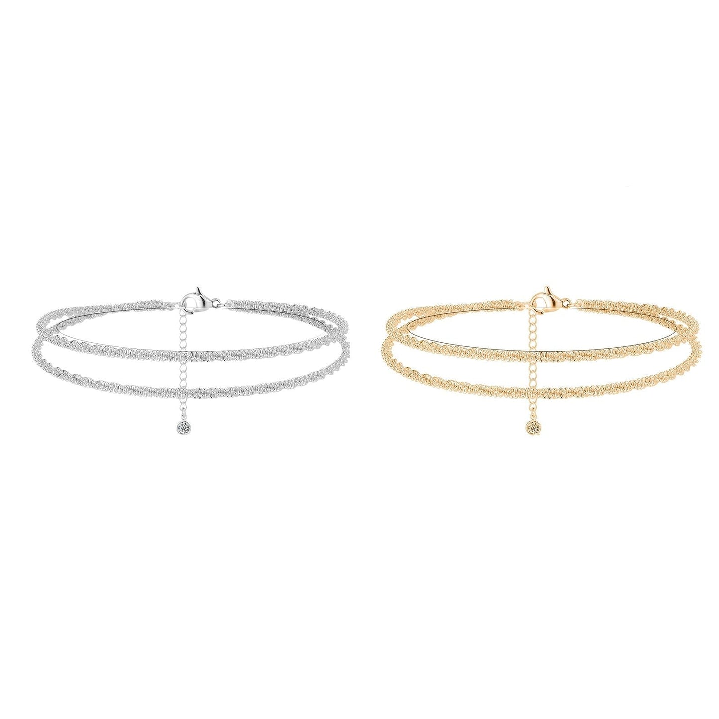 🎉🔥Dainty Layered Anklet For Women（free Exquisite gift box）