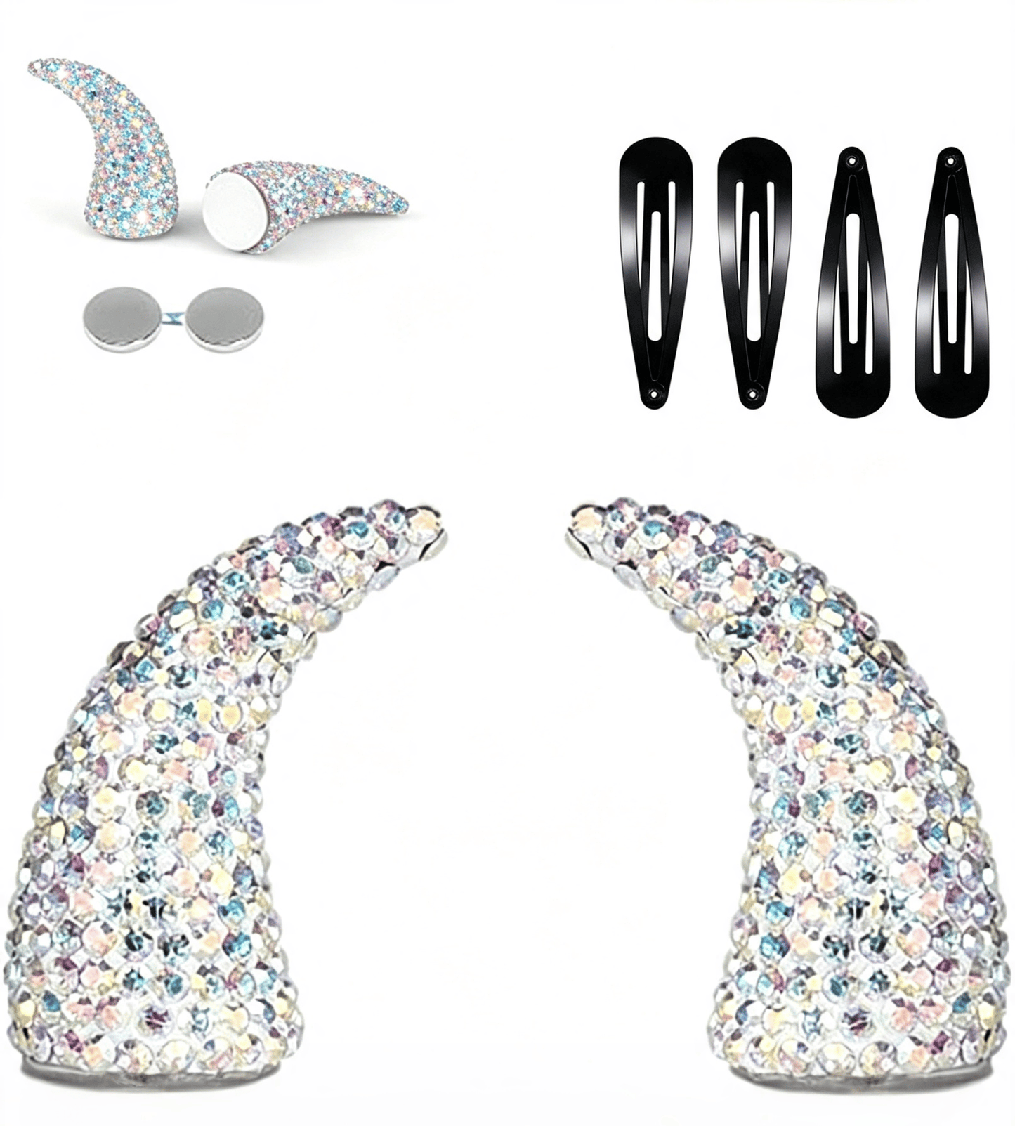 💥 LAST DAY 49% OFF - 😈✨ Cute Sparkle Magnetic Devil Horns