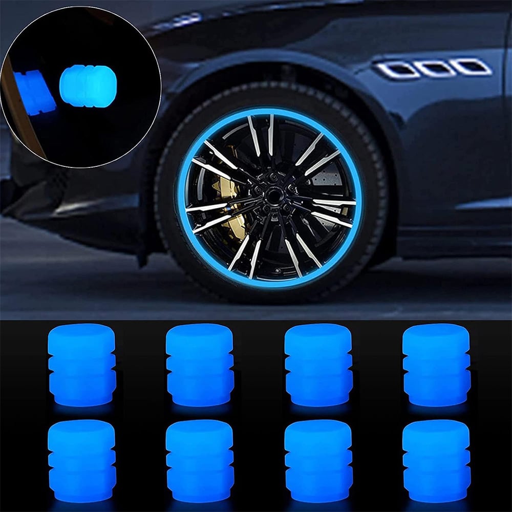 🔥🚗Glow-in-the-Dark Tire Caps 💡