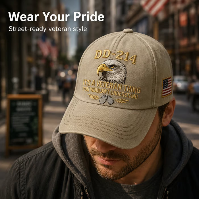 Gorra DD-214 Veterano Impresión 3D - “ES COSA DE VETERANOS, NO LO ENTENDERÍAS”🎁