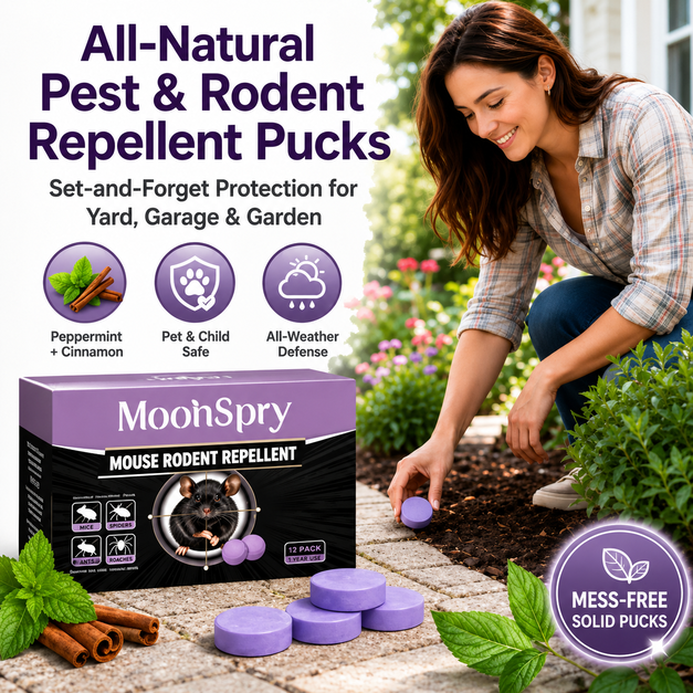 🐭 All-Natural Peppermint & Cinnamon Pest & Rodent Repellent Pucks 🕷️🐍