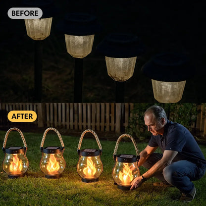🔥 Solar Garden Lanterns⚡ Make Your Backyard Feel Magical After Dark
