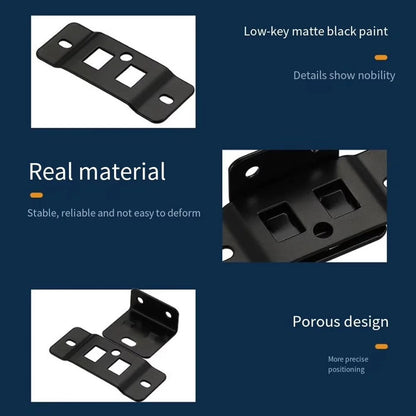 Quick Fitting Furniture Corner Brackets – Heavy Duty Stainless Steel L Shape Joint Fixing Brackets with Screws for Cabinets, Tables & Chairs Repair Kit