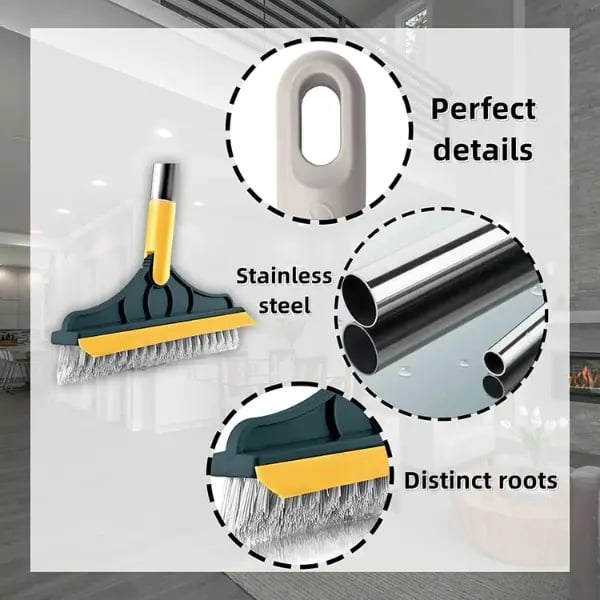 2-in-1 Scrubbing Brush | Corner Wiper | Flexible Head