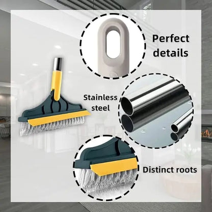 2-in-1 Scrubbing Brush | Corner Wiper | Flexible Head