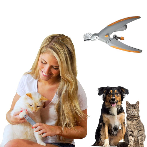 🐱🐕LED Light Pet Nail Clippers - 5X Magnification⚡