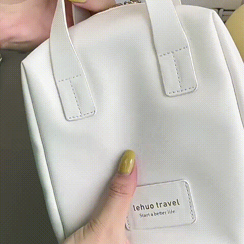 Large capacity portable cosmetic bag