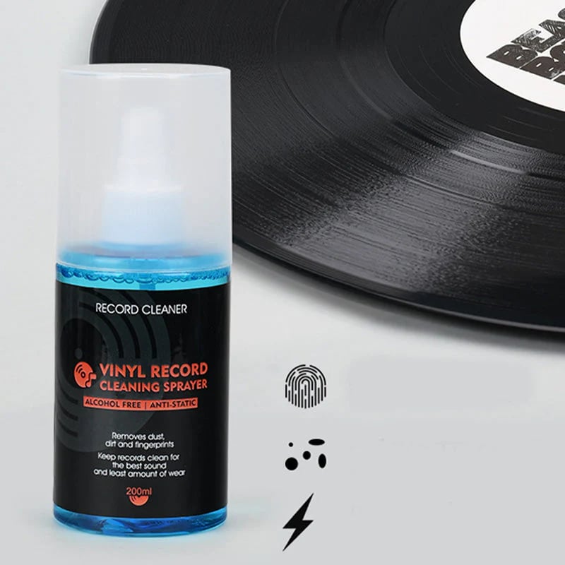 🎵 LIMITED-TIME 50% OFF! 💥 Anti-Static Vinyl Record Cleaning Spray – Dust Removal, Alcohol-Free, Easy Mist ✨