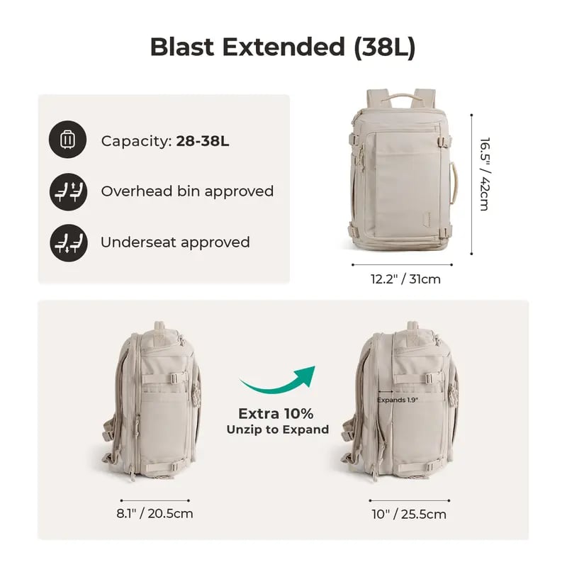 Hot Sale🔥Waterproof Carry-On Travel Backpack