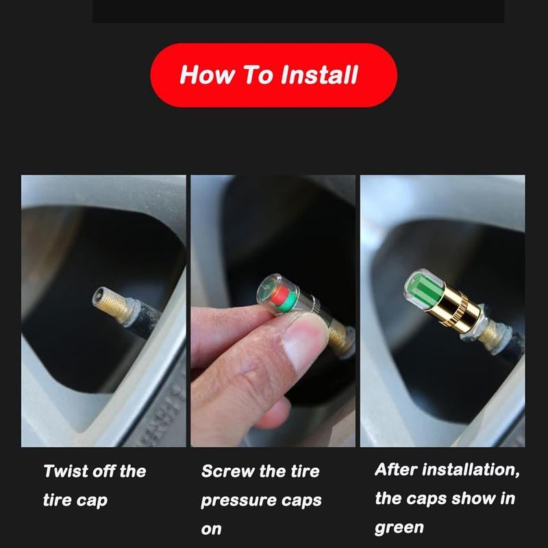[8-pack] Automotive Tire Pressure Monitoring Valve