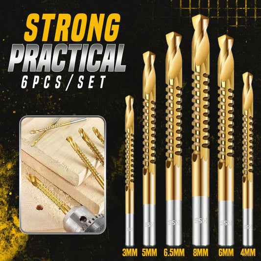🛠️ ¡50% DE DESCUENTO POR TIEMPO LIMITADO! ✨ Juego de brocas helicoidales – Recubrimiento de titanio, dentadas, para multimateriales 🔩