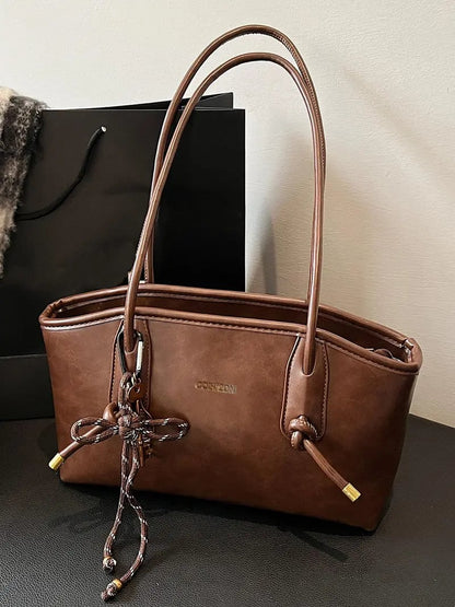 2026 Women's Elegant Solid Color Shoulder Bag