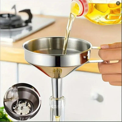 304 Stainless Steel Multi Size Kitchen Funnel Set with Filter