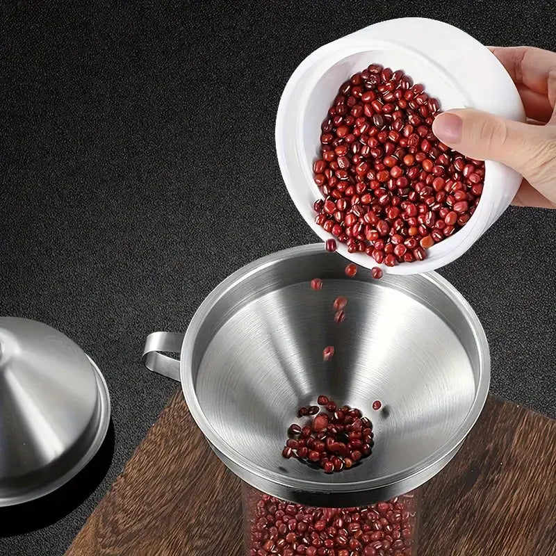 304 Stainless Steel Multi Size Kitchen Funnel Set with Filter