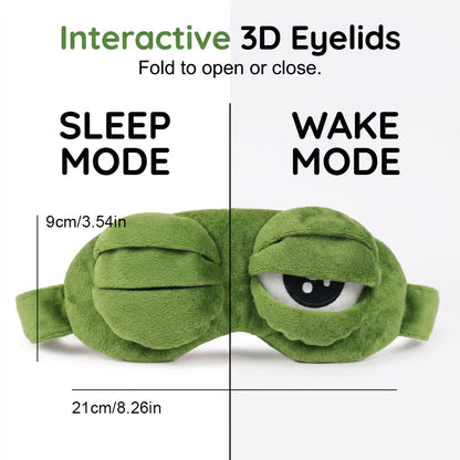 🐸 Antifaz 3D de Rana Linda para Dormir