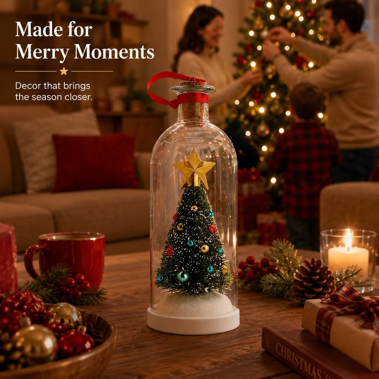 🎁🔥Mr. Christmas Christmas Tree Message In A Bottle🎁