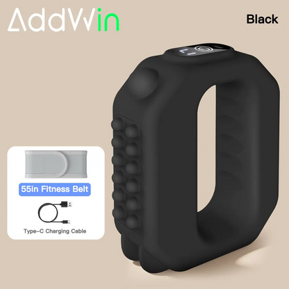 2026 Upgraded Cordless Fascia Ring Massager | Deep Tissue Muscle Recovery for Waist & Back | Adjustable Strap Fits Up to 55" Waist | Rechargeable & Portable