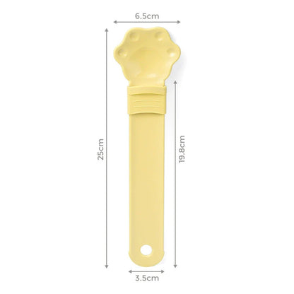🎉 Cute Paw Shaped Cat Treat Squeeze Spoon | No Waste Pet Snack Feeder 🎉