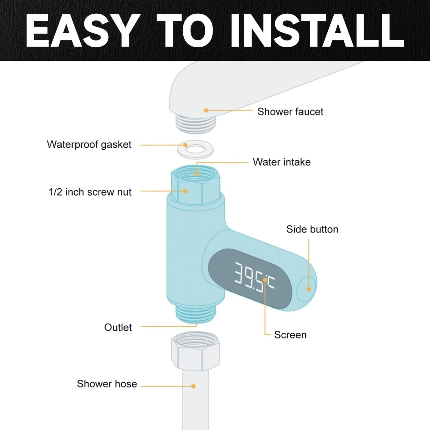 🔥Hot Sale 50% Off🔥New Type Shower Thermometer