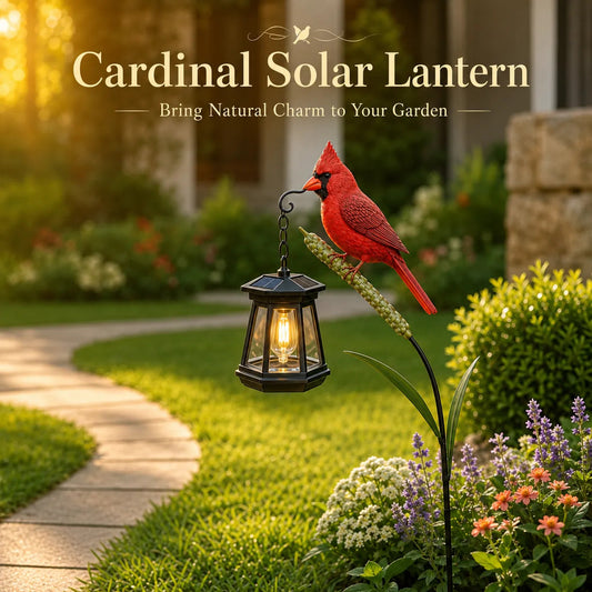🐦 Luz solar de cardenal: una hermosa luz de jardín que se siente llena de vida