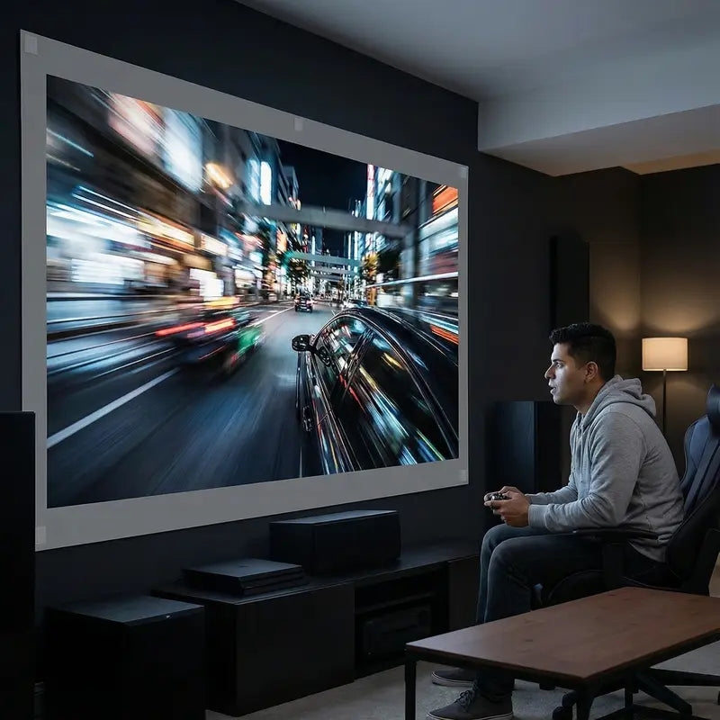 4K UHD Anti-Light Foldable Portable Projector Screen