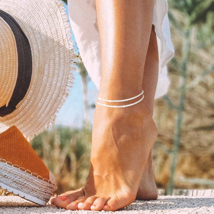 🎉🔥Dainty Layered Anklet For Women（free Exquisite gift box）