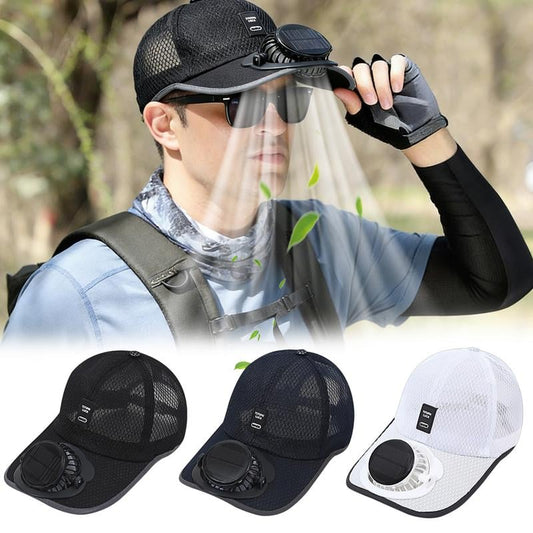 🧢Gorra de refrigeración profesional para exteriores 2026: gorra con ventilador de doble potencia
