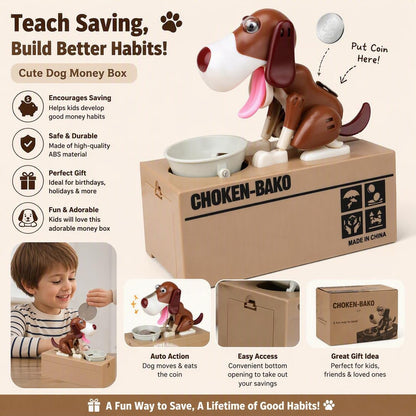 Creative Electric Cartoon Dog Money-saving Canister