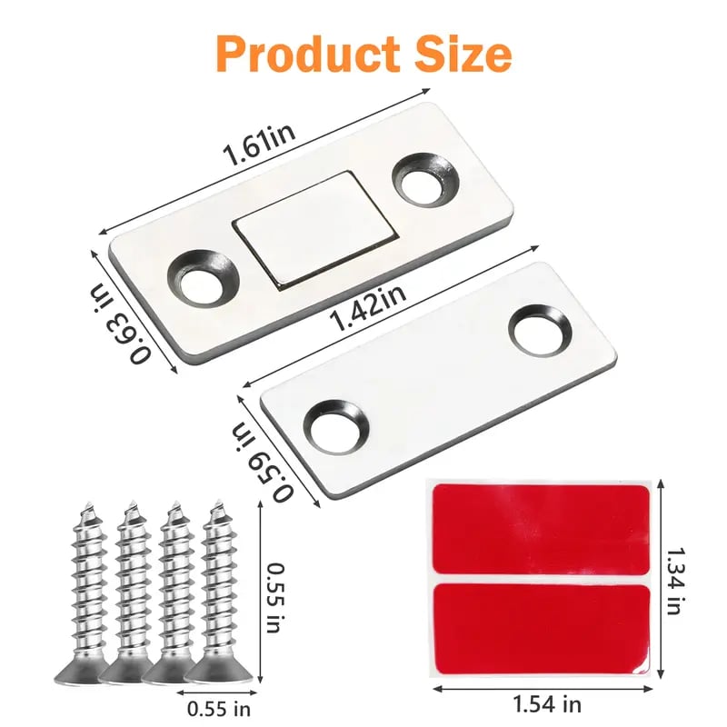 🎄20 Counts Cabinet Magnetic Catch without Punching