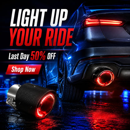 🎉fire-breathing illuminated Exhaust Pipe