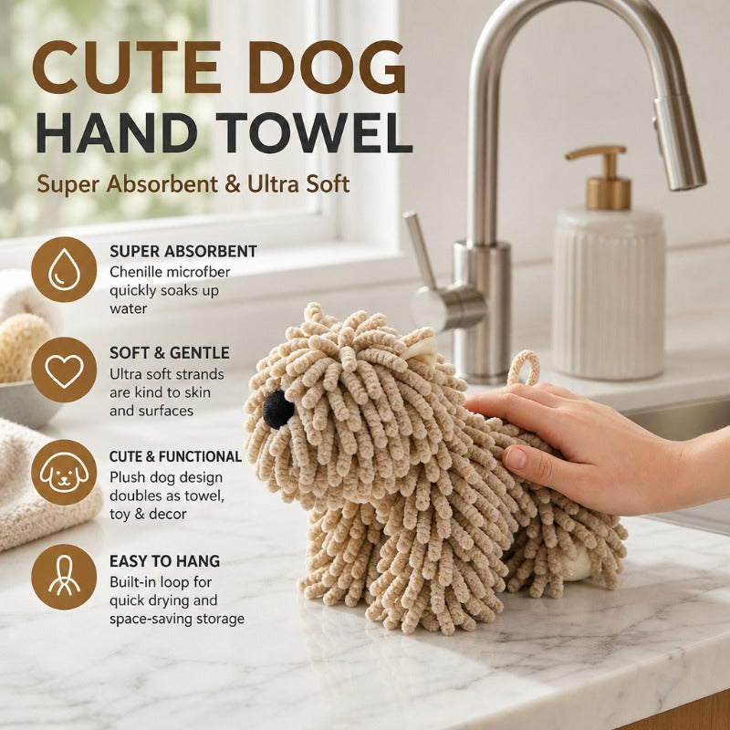 Cute Dog Microfiber Drying Towel